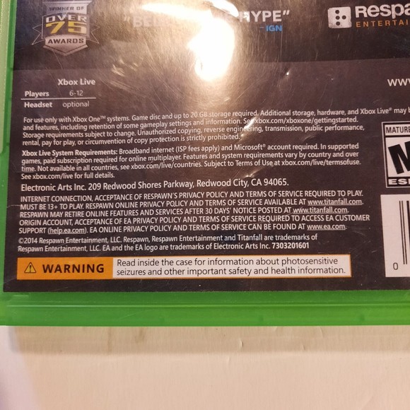 Titanfall  Microsoft Xbox One, 2014 -  (Tested) - Picture 3 of 9